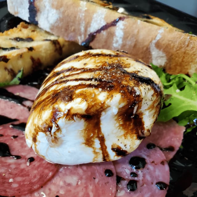 Burrata Crostini.