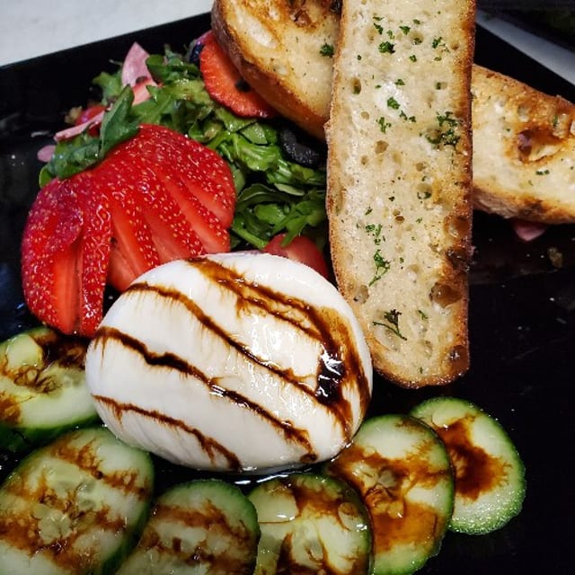 Strawberry & Burrata Salad.