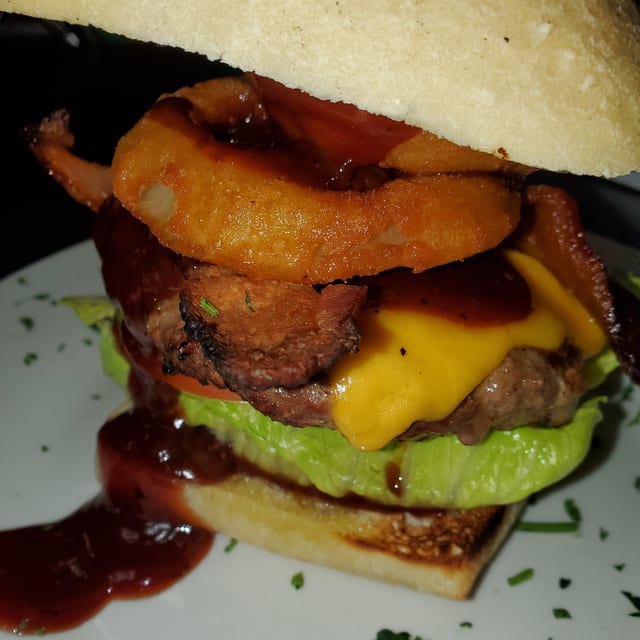 BBQ Bacon Cheeseburger.