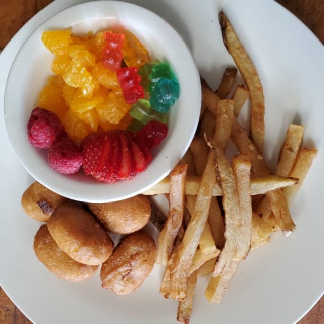 Kids Mini Corn Dogs.